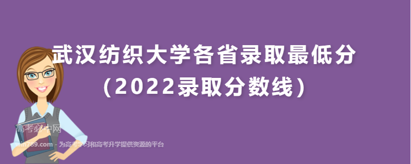 ​武汉纺织大学各省录取最低分（2022录取分数线）