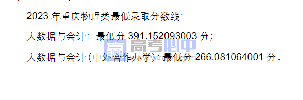 2023四川财经职业学院录取分数线 附历年数据（2021-2022）
